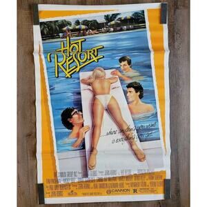 HOT‎ RESORT Movie POSTER 27x40 Bronson Pinchot T Parsekian Michael Berz 1984 VTG